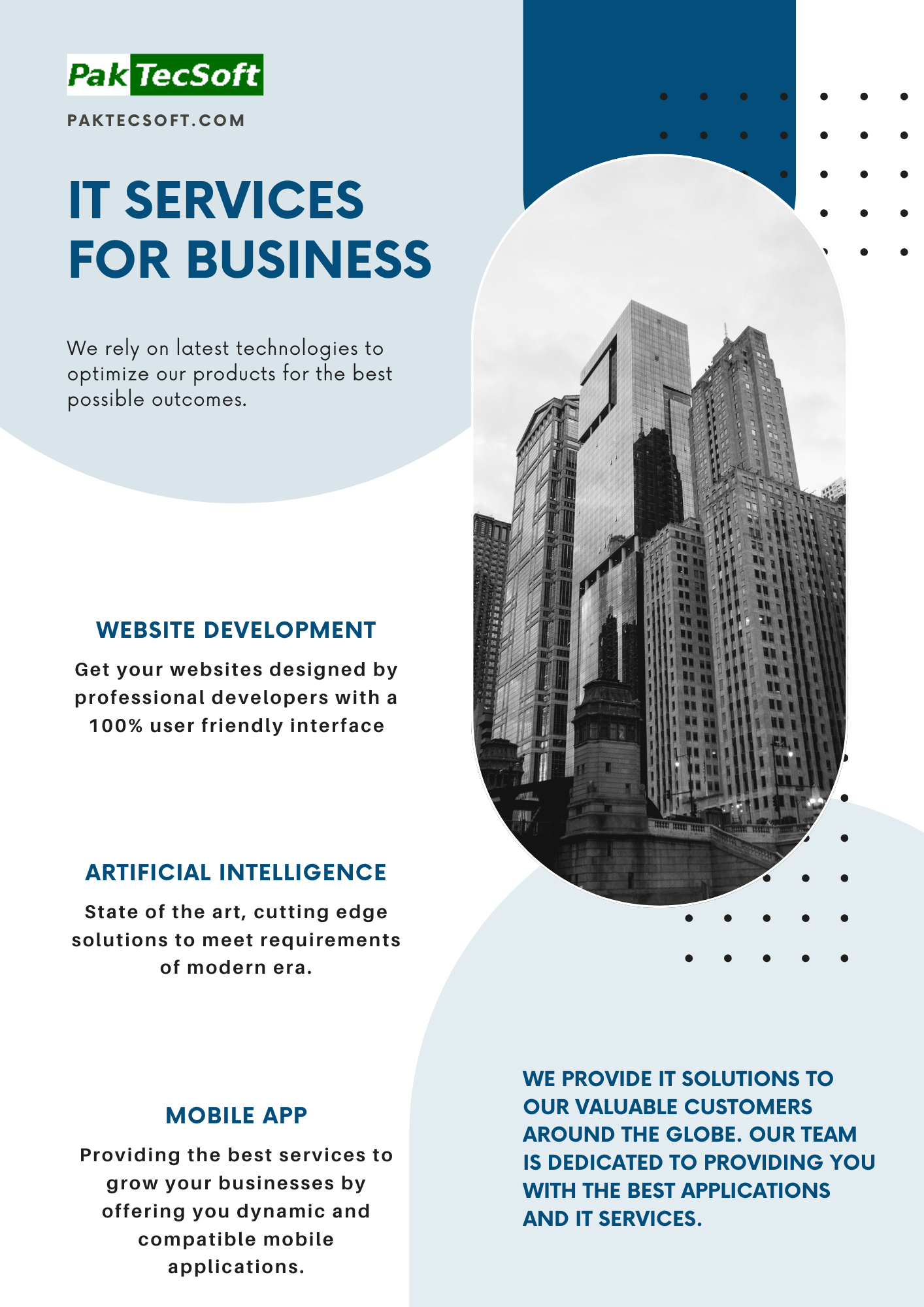 Home blue business promotion flyer